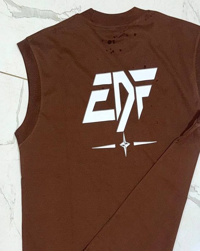 Débardeur EDF Distressed - Marron