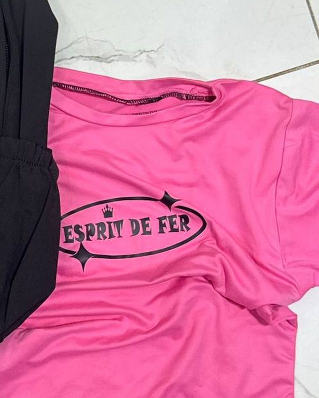 T-Shirt EDF Signature - Rose