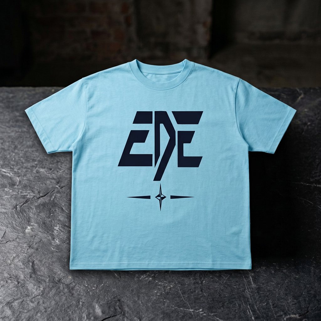 T-Shirt EDF Oversized - Sky Blue